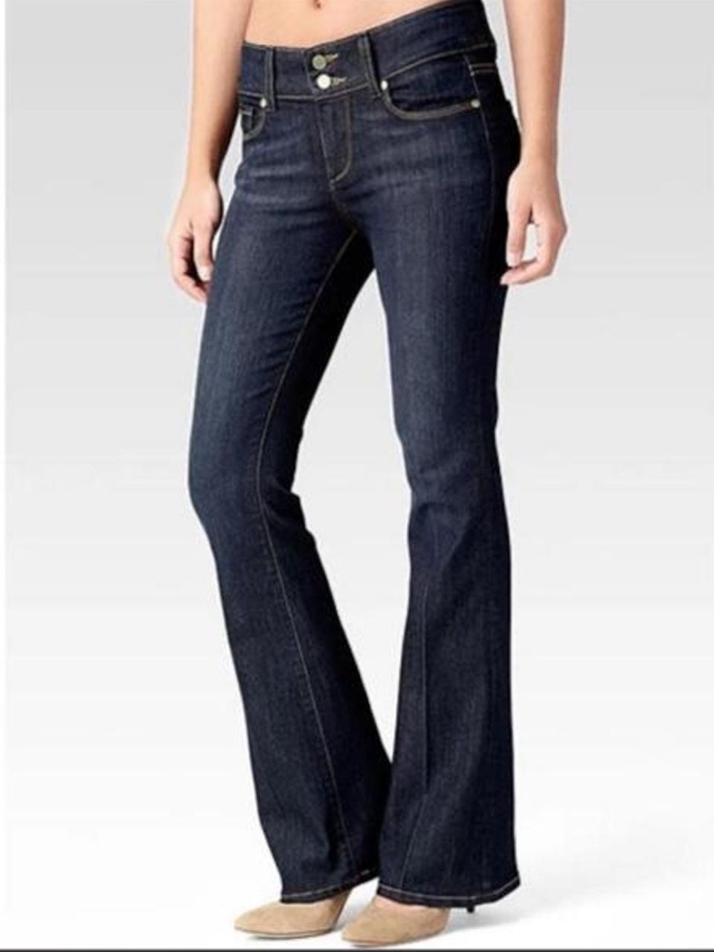 Paige “Hidden Hills” high rise dark wash bootcut jeans - size 28